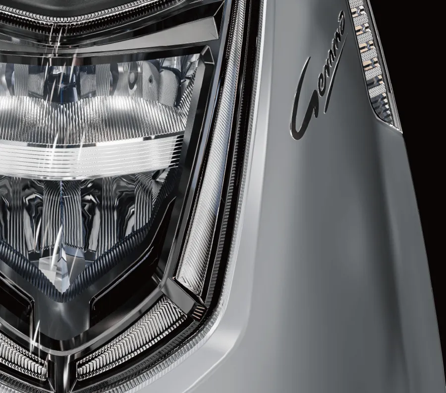 Gemma full LED headlight, close up